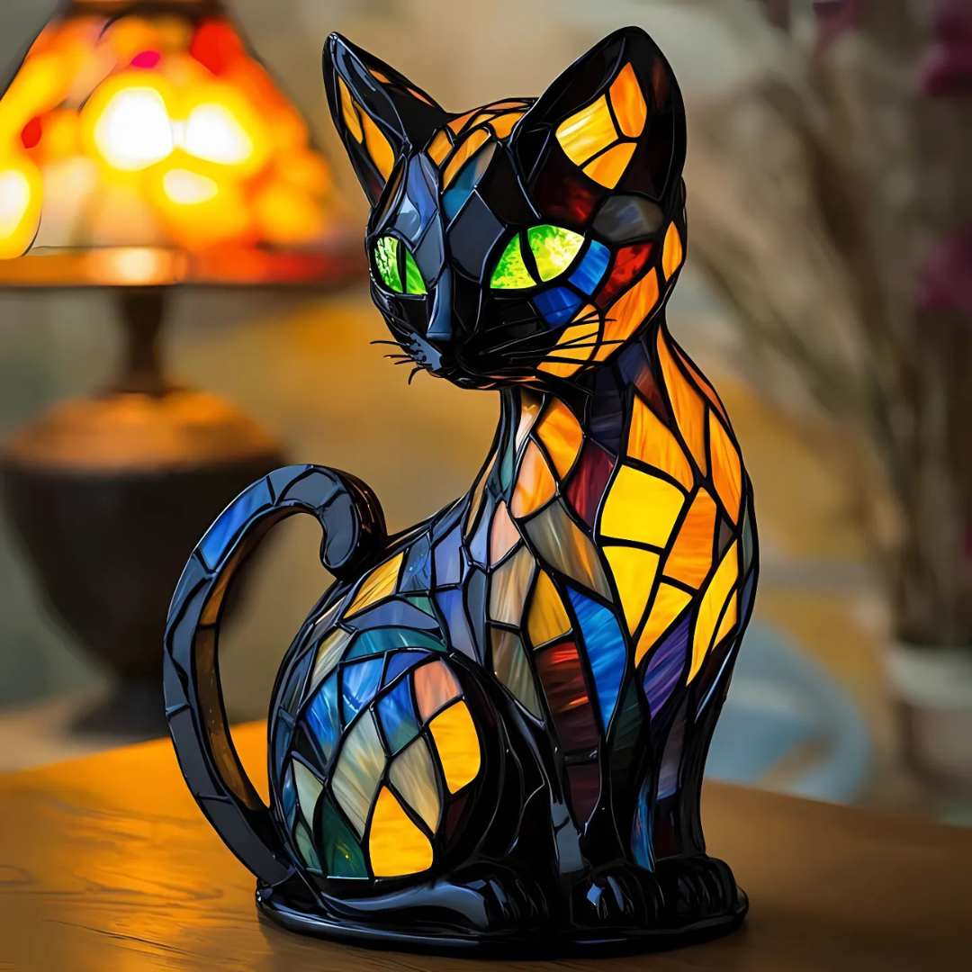 Lumikat Ręcznie Wykonana Lampa dla Kotów – Oświetlenie Nastrojowe i Prezent
