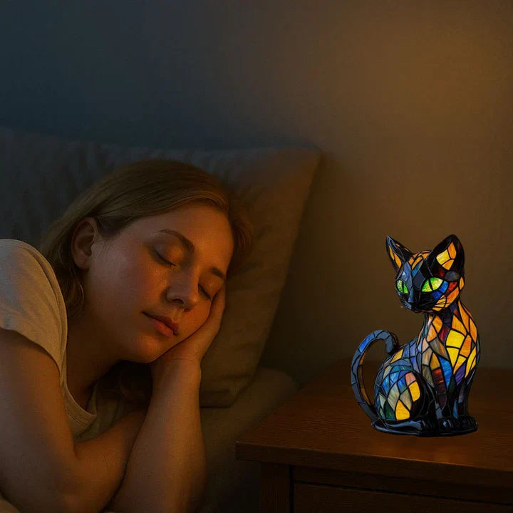 Lumikat Ręcznie Wykonana Lampa dla Kotów – Oświetlenie Nastrojowe i Prezent