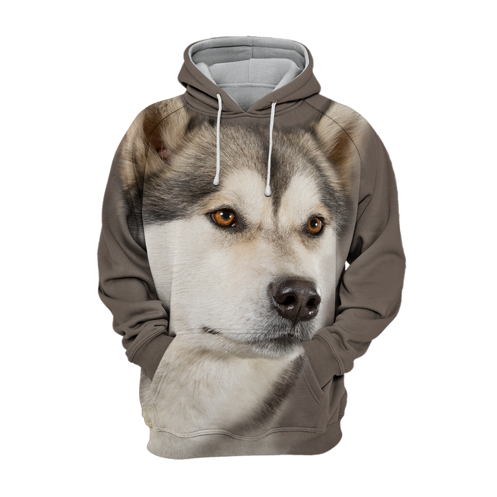 Unisexowy Kaptur dla Psów | Alaskan Husky Szczeniak Cichy