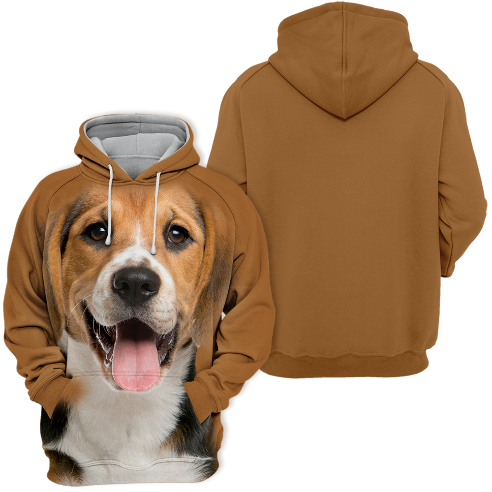 Unisex Hoodie dla psów | Beagle Szczęśliwy