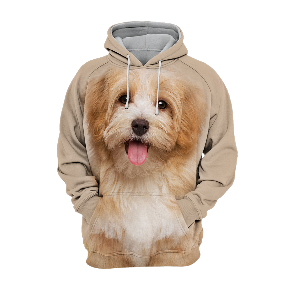 Unisex Hoodie dla psów | Havanese Rdzawy Szczęśliwy