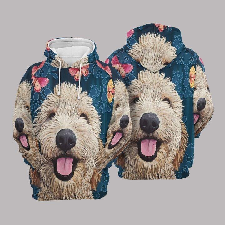 Uniseksowy Kaptur dla Psów | Uroczy Labradoodle