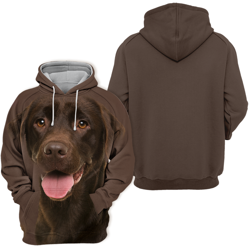 Unisexowy Kaptur Hunden | Labrador Czekoladowy Uśmiech