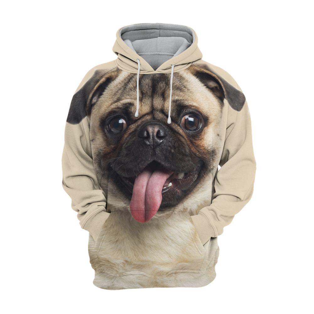 Unisex Honden Hoodie | Uroczy Pug