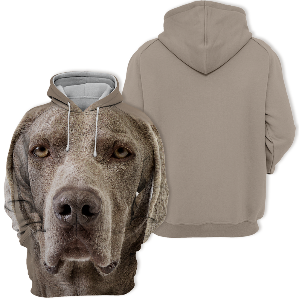Unisex Honden Hoodie | Uroczy Weimaraner