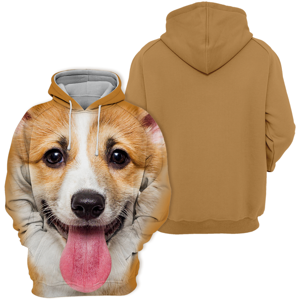 Unisexowy Kaptur dla Psów | Uśmiech Szczeniaka Welsh Corgi
