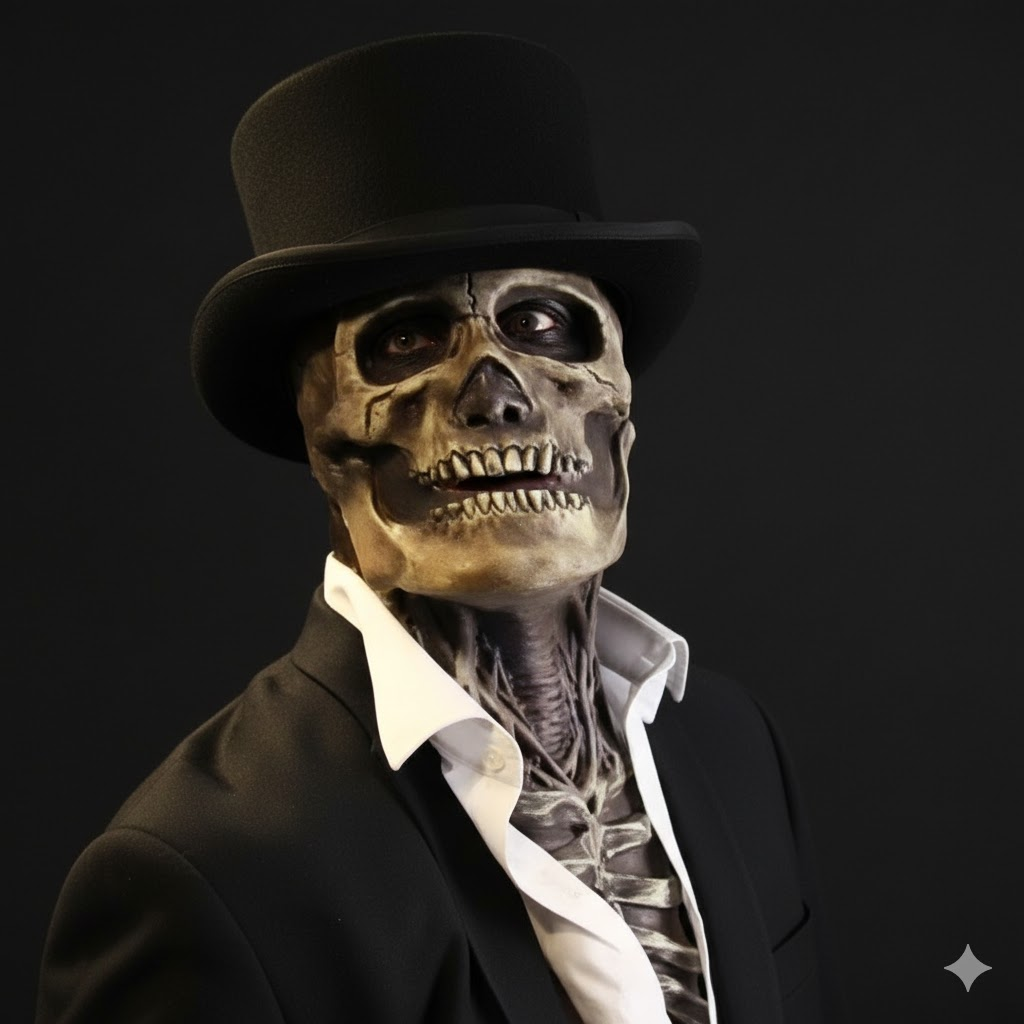 Maska Halloweenowa StrasznaGłowa – Realistyczna Maska Szkieletu z Mózgiem dla Dorosłych