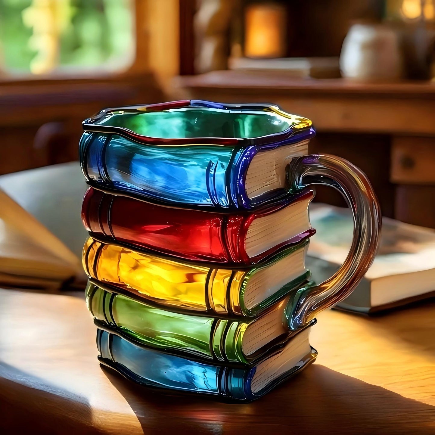 🌈 Kubek Stacked Stories™ — Pij z Wieży Koloru i Wyobraźni