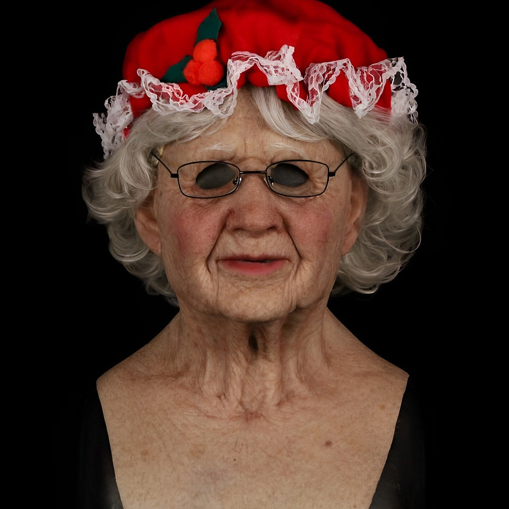 Realistyczna Maska Starego Człowieka – Maska Lateksowa na Halloween i Cosplay z Ruchomą Mundą