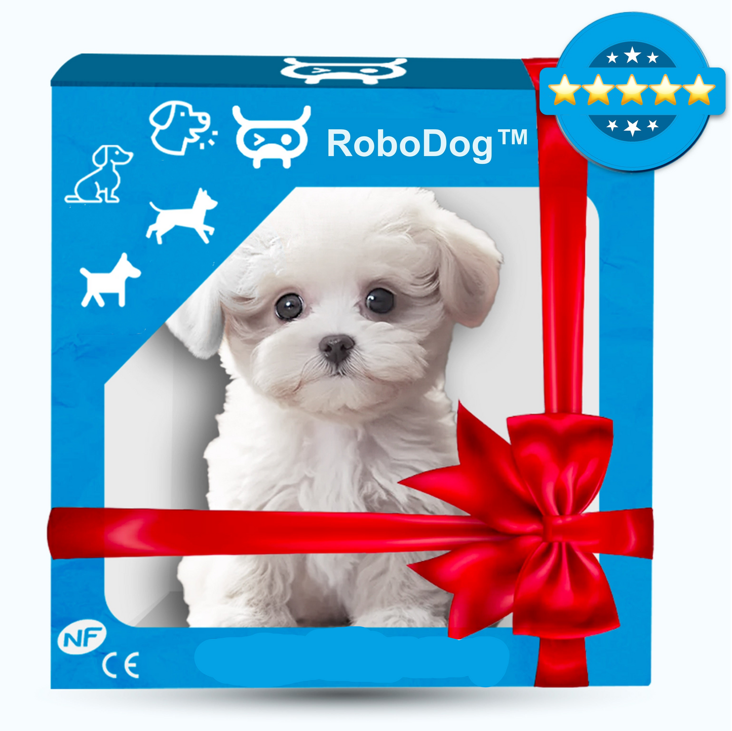 RoboDog Interactive Robotic Pet Dog – Lifelike Reactions, Rechargeable Battery & Touch Response