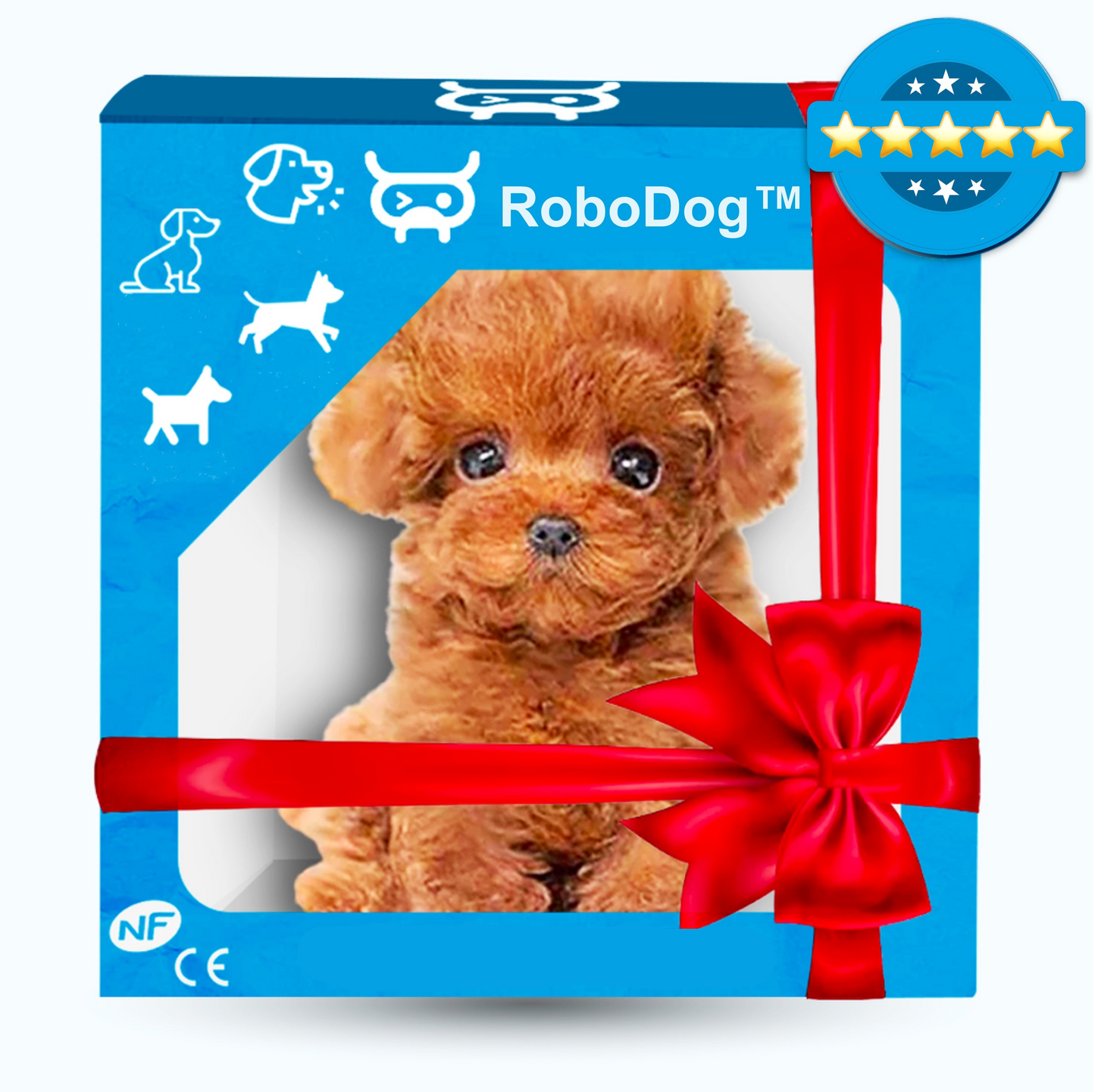 RoboDog Interactive Robotic Pet Dog – Lifelike Reactions, Rechargeable Battery & Touch Response