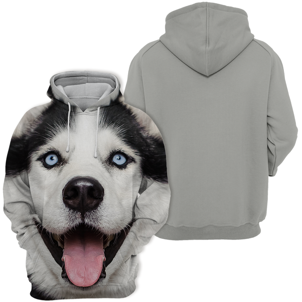 Unisex Bluza dla Psów | Alaskan Husky Podekscytowany