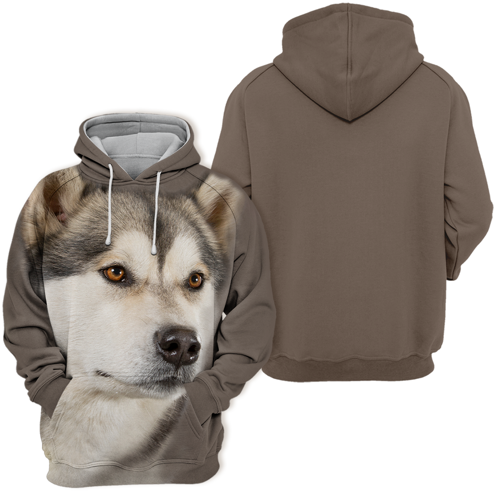 Unisexowy Kaptur dla Psów | Alaskan Husky Szczeniak Cichy