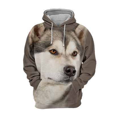 Unisexowy Kaptur dla Psów | Alaskan Husky Szczeniak Cichy