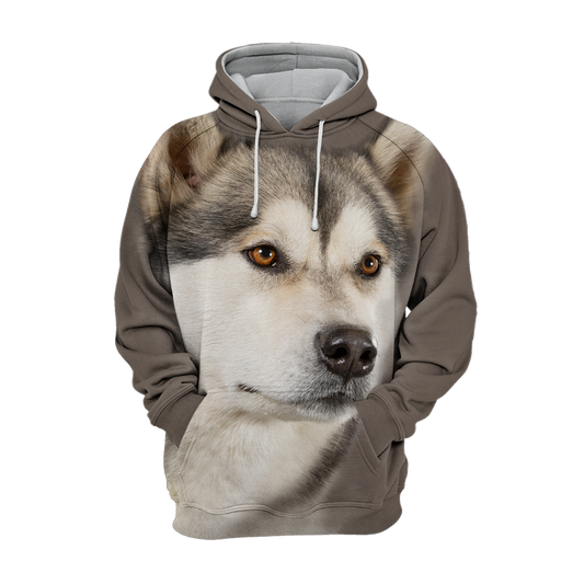 Unisexowy Kaptur dla Psów | Alaskan Husky Szczeniak Cichy