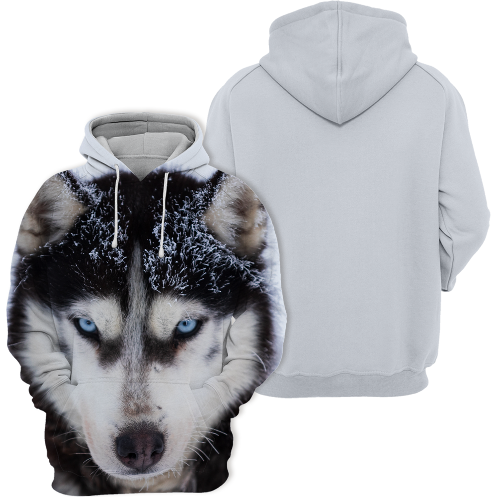 Unisexowy Kaptur dla Psów | Alaskan Husky Śnieg