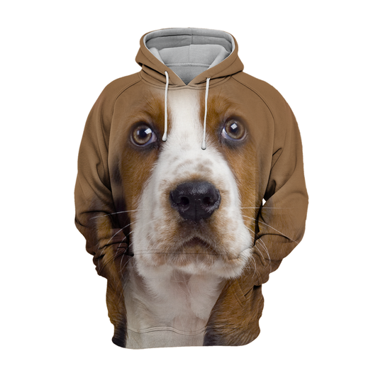 Unisexowy Kaptur dla Psów | Szczeniak Basset Hound