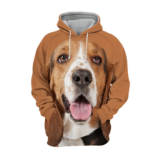 Unisexowy Kaptur dla Psów | Basset Hound