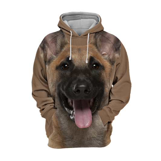 Unisexowy Hoodie dla psów | Belgijski Owczarek Malinois Szczęśliwy
