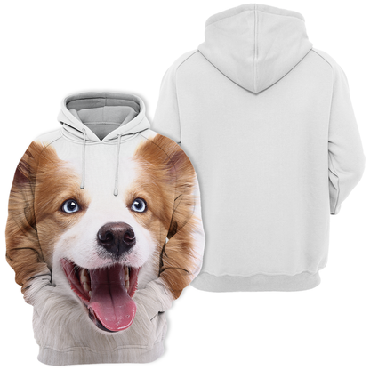 Unisexowy Kaptur dla Psów | Border Collie Brązowy