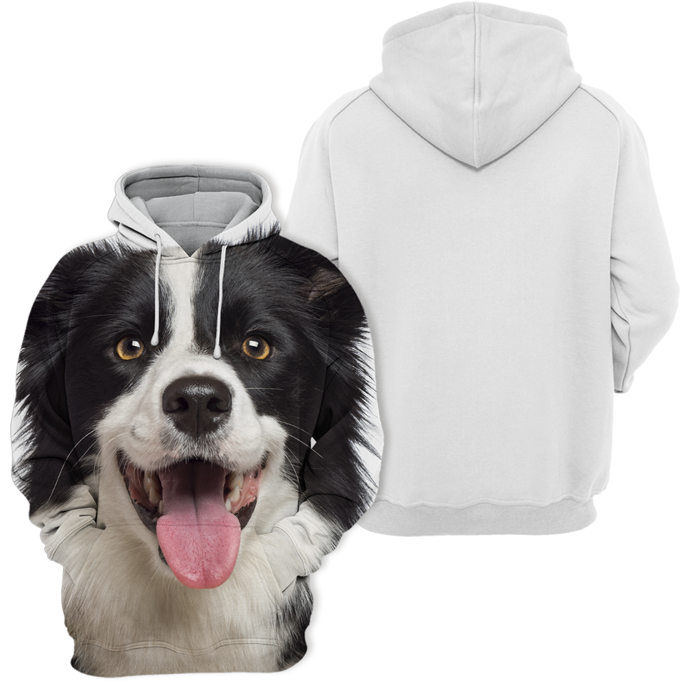Unisexowy Hoodie dla Psów | Uśmiech Border Collie