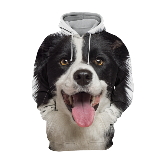 Unisexowy Hoodie dla Psów | Uśmiech Border Collie