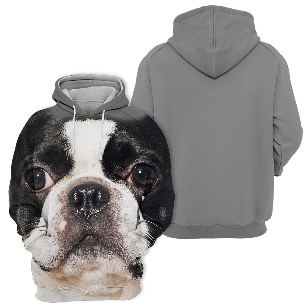Unisexowy Hoodie dla Psów | Boston Terrier