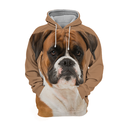 Unisexowy Hoodie dla Psów | Boxer Quiet
