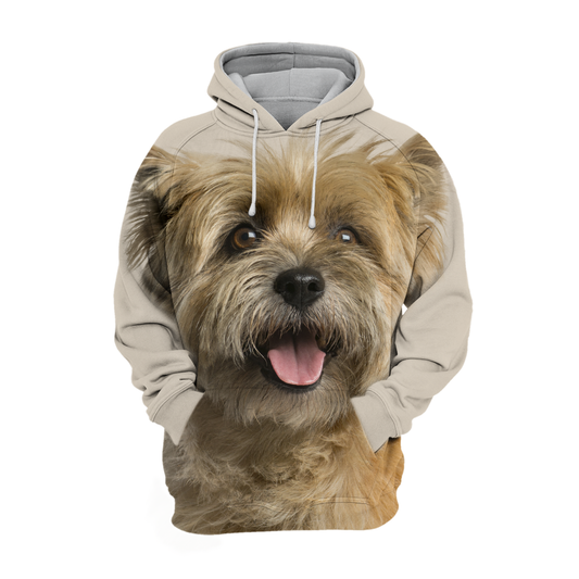 Unisexowy Kaptur dla Psów | Cairn Terrier Żółty Szczęśliwy