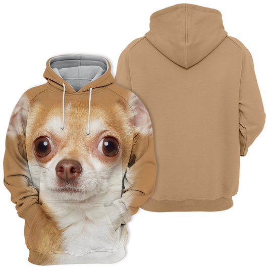 Uniseksowy Kaptur dla Psów | Uroczy Chihuahua