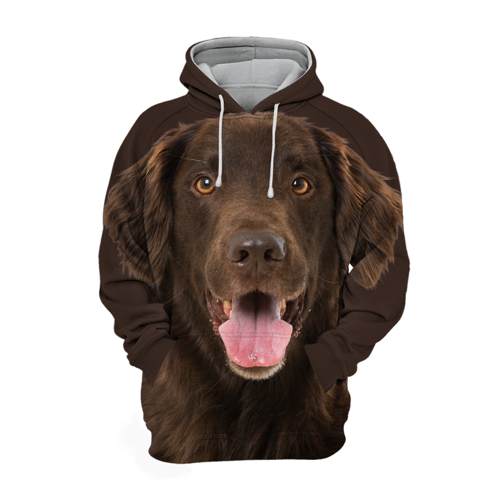 Unisexowy Kaptur dla Psów | Flat Coated Retriever