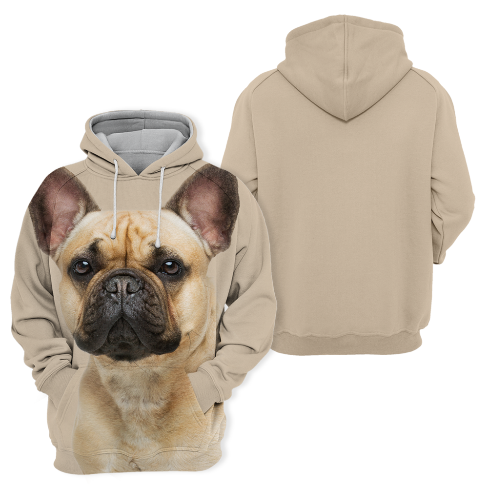 Unisexowy Kaptur dla Psów | Uroczy Bulldog Francuski