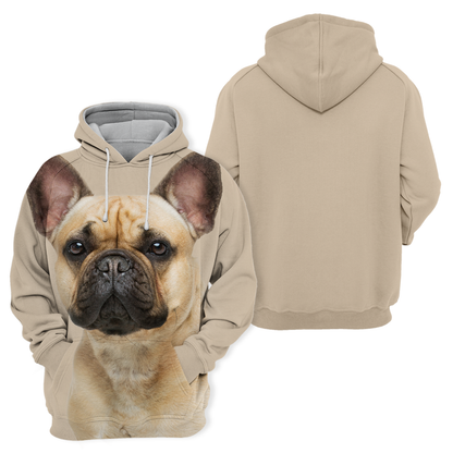 Unisexowy Kaptur dla Psów | Uroczy Bulldog Francuski