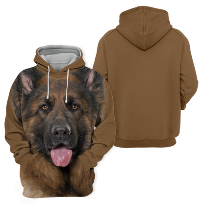 Unisexowy Hoodie dla Psów | Uroczy Owczarek Niemiecki