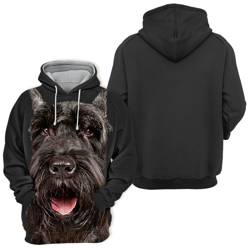 Unisexowy Hoodie dla Psów | Giant Schnauzer Szczęśliwy