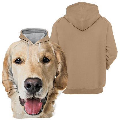 Unisexowy Kaptur dla Psów | Młody Golden Retriever