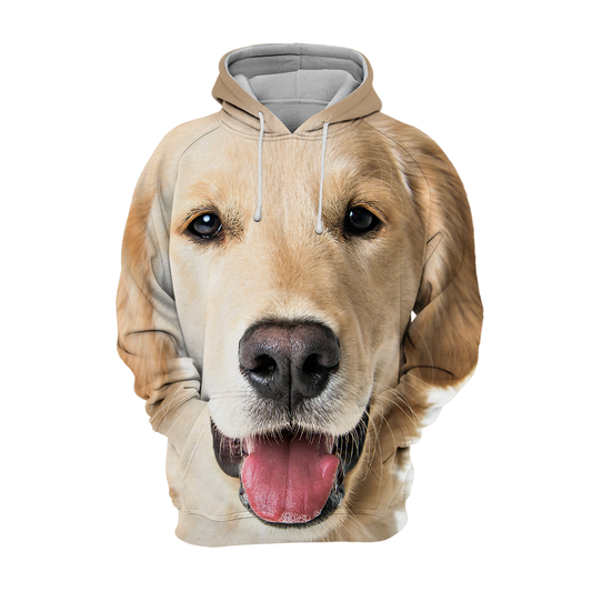 Unisexowy Kaptur dla Psów | Młody Golden Retriever