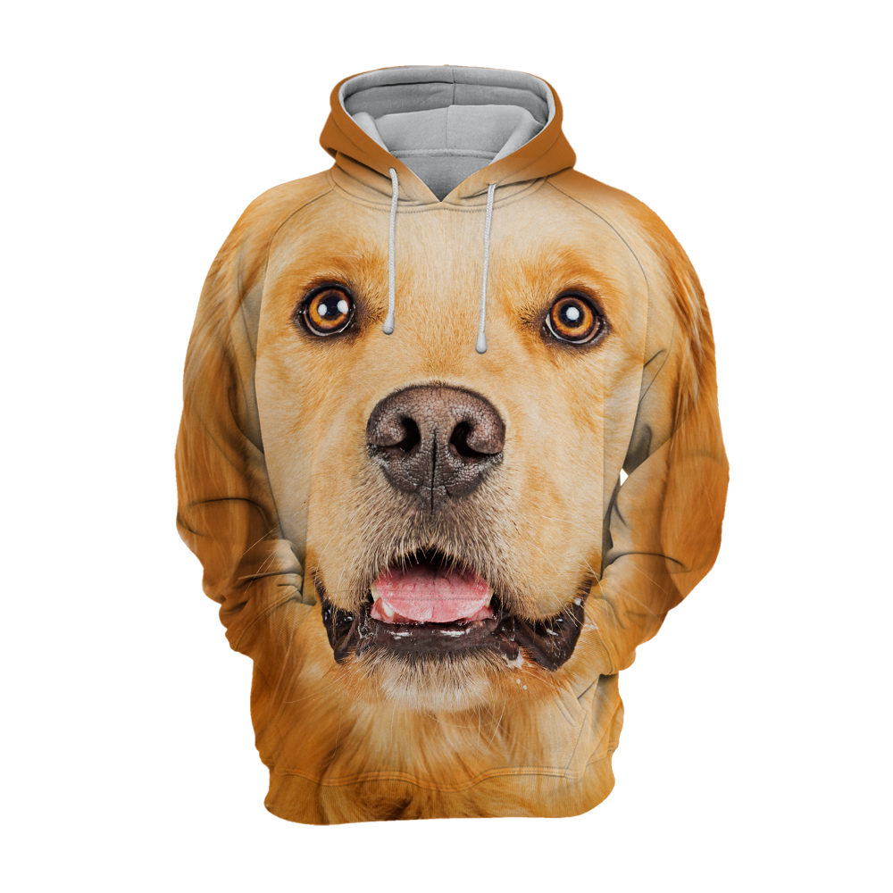 Uniseksowy Kaptur dla Psów | Golden Retriever