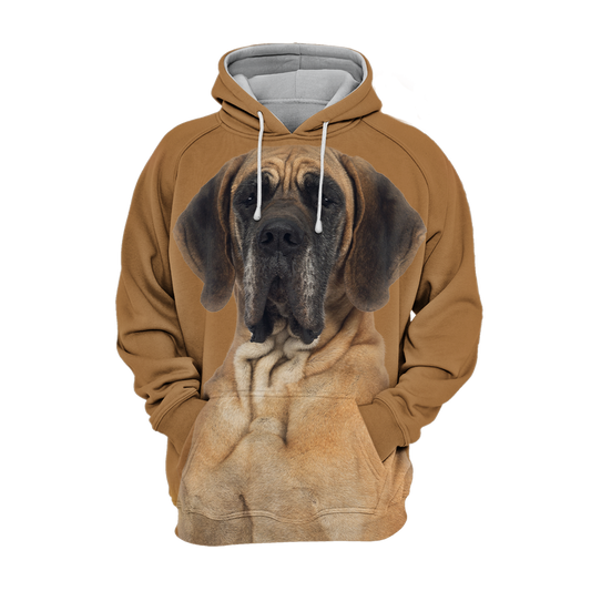 Unisexowy Kaptur dla Psów | Cichy Brązowy Dog Niemiecki