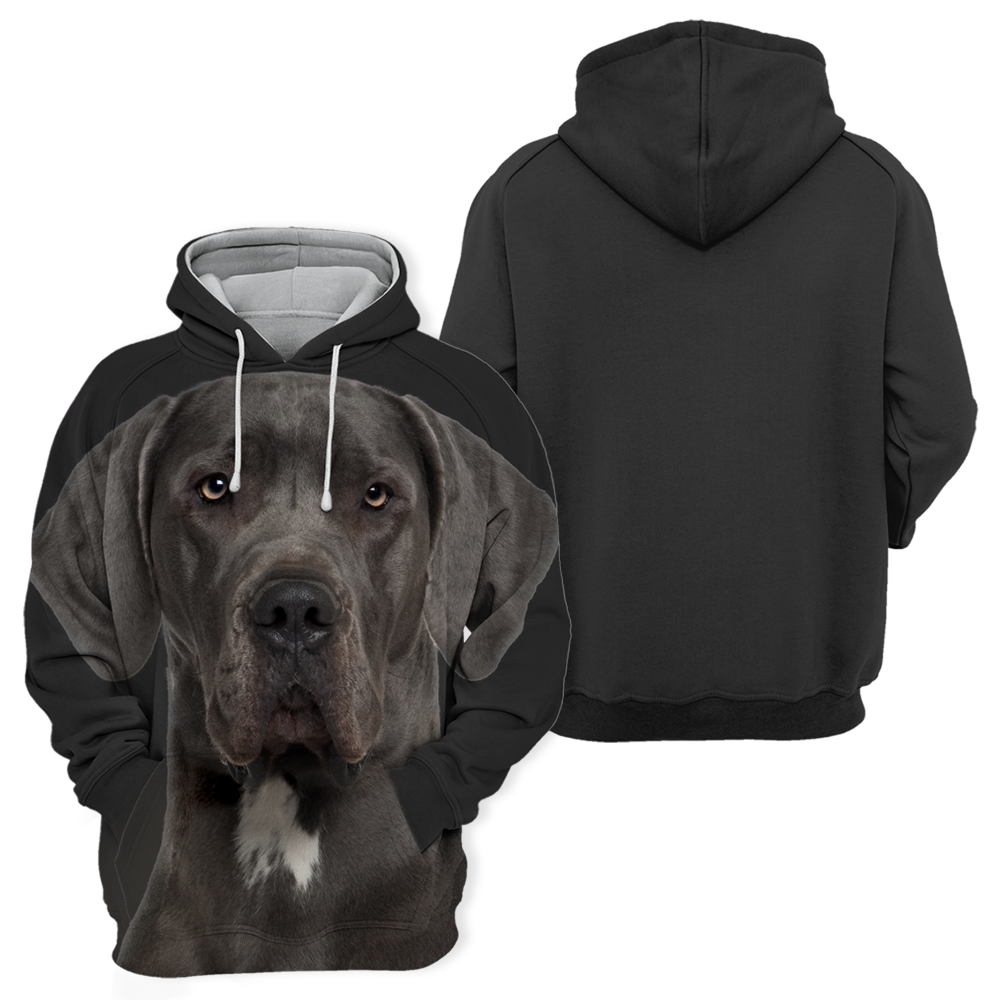 Unisexowy Kaptur dla Psów | Great Dane Czarny Cichy
