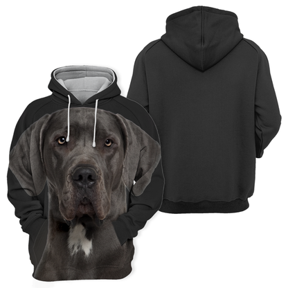 Unisexowy Kaptur dla Psów | Great Dane Czarny Cichy