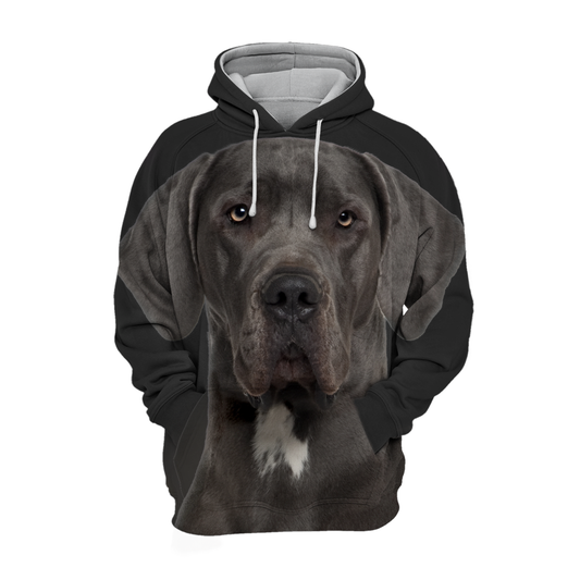 Unisexowy Kaptur dla Psów | Great Dane Czarny Cichy