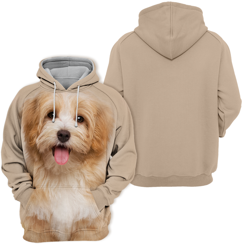 Unisex Hoodie dla psów | Havanese Rdzawy Szczęśliwy