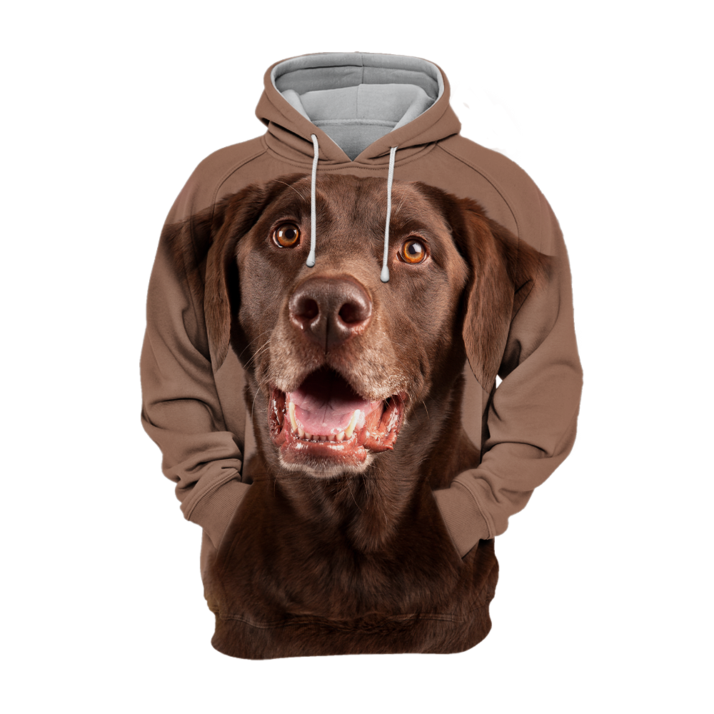 Unisex Hoodie dla psów | Labrador Czekoladowy Śmiech