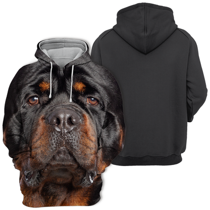 Unisexowy Kaptur dla Psów | Rottweiler Cichy