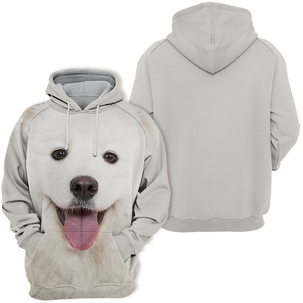 Unisexowy Hoodie dla Psów | Samojeed Happy