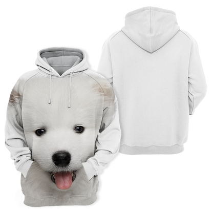 Unisexowy Hoodie dla Psów | Uśmiech Szczeniaka Samojeda