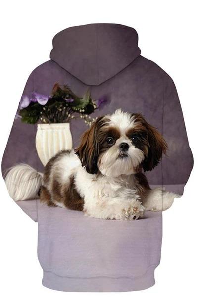 Unisexowy Kaptur dla Psów | Szczenięta Shih Tzu