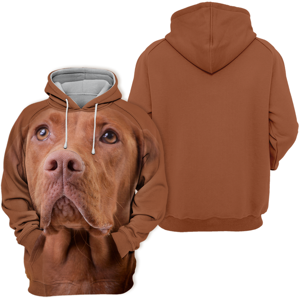Unisex Hoodie dla Psów | Uroczy Vizsla Węgierski