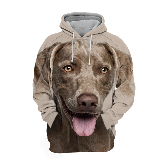 Unisexowy Kaptur dla Psów | Weimaraner Szczęśliwy